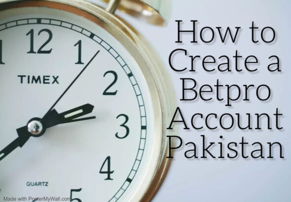 betpro account pakistan create